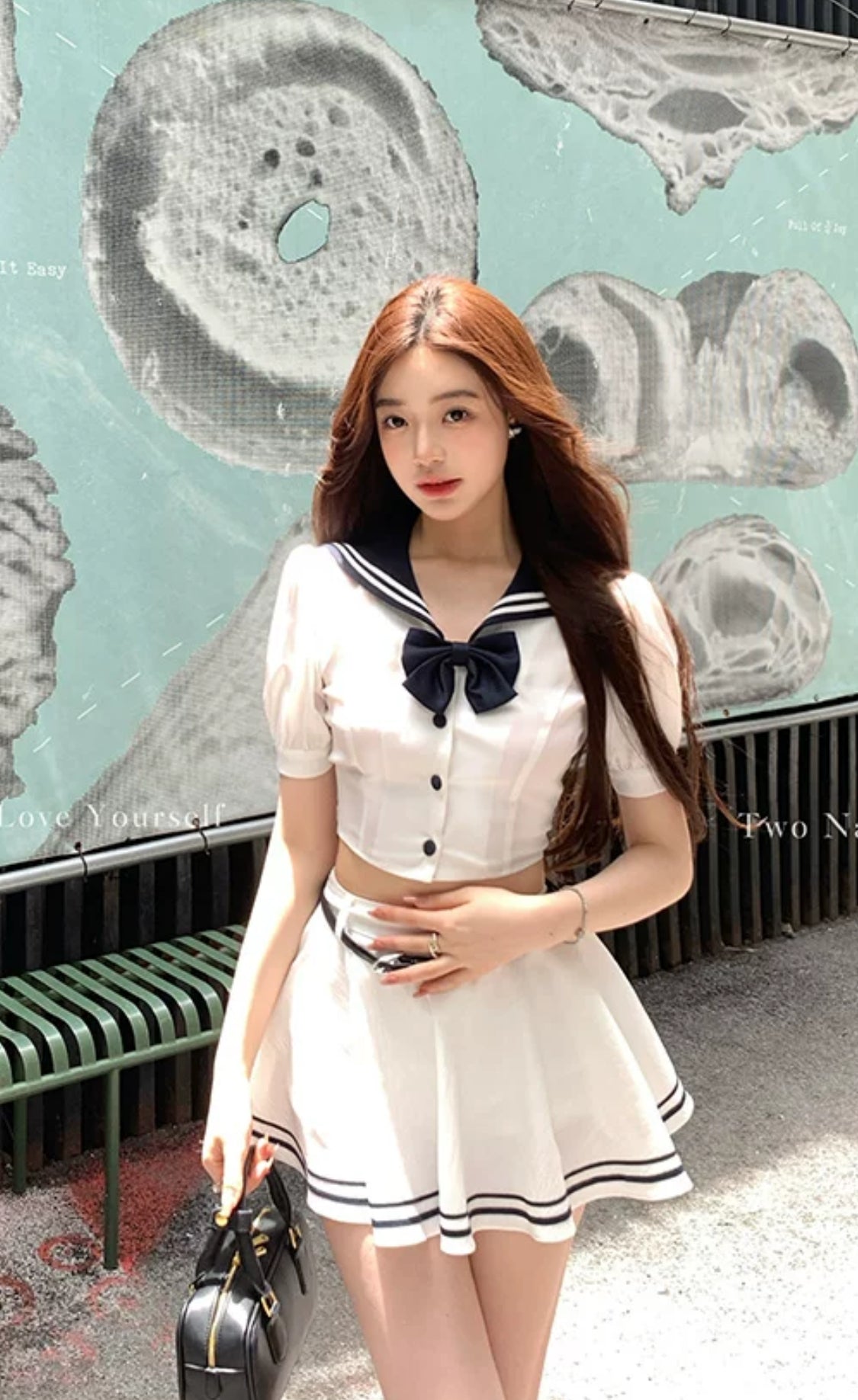 Preppy mini skirt