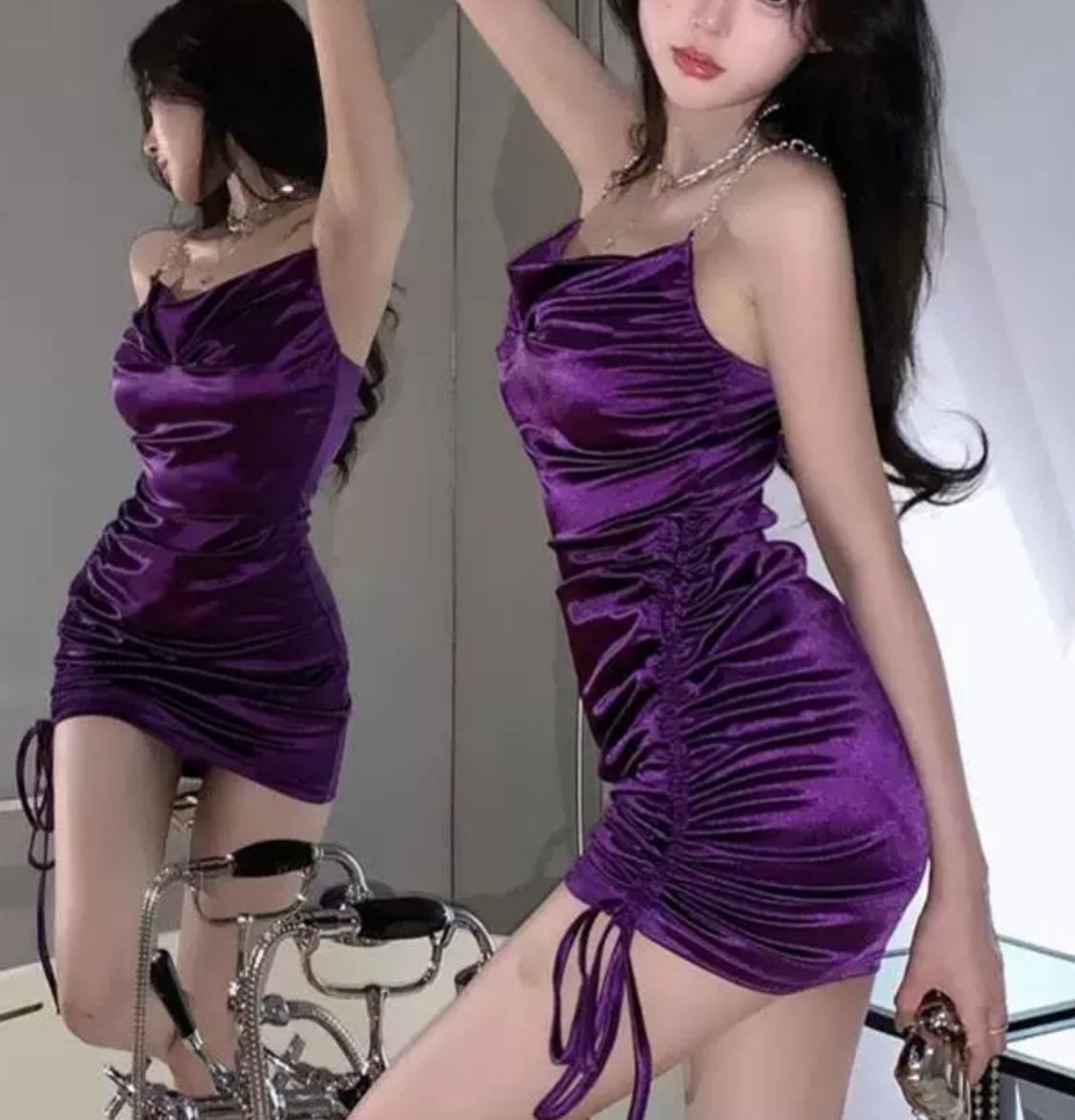 Purple dres