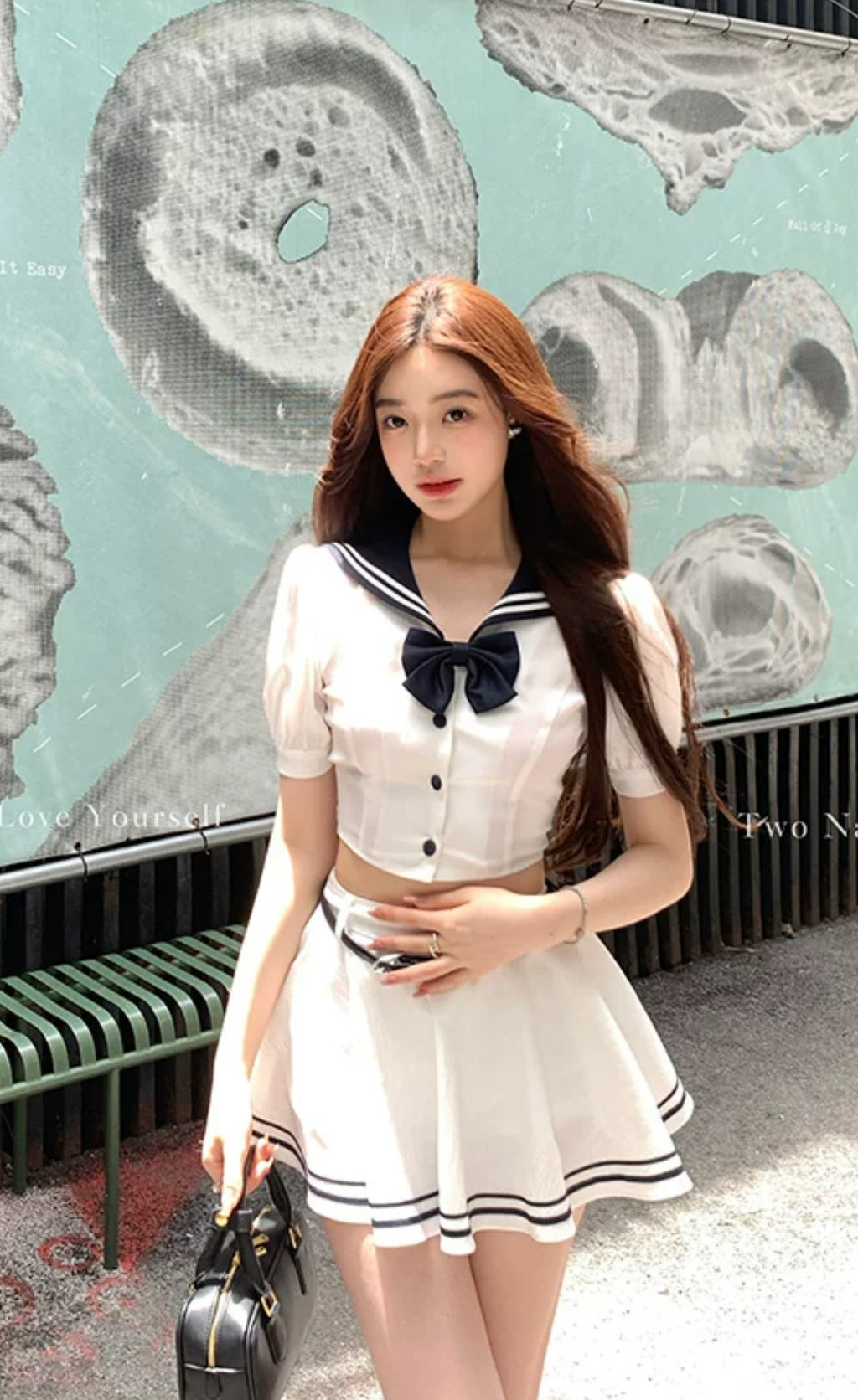 Preppy mini skirt