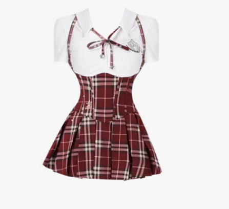 Red dress set