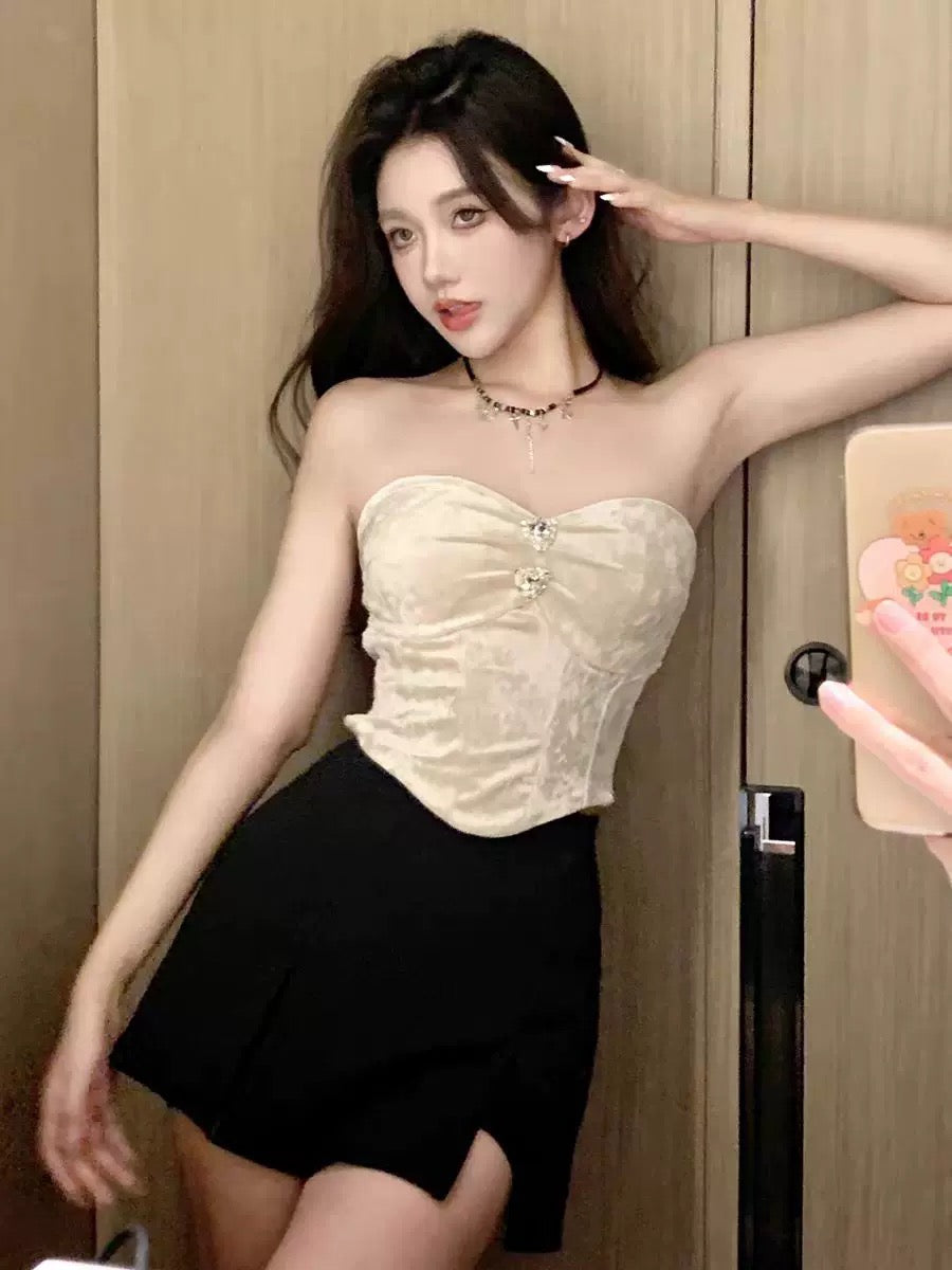 Fancy top white