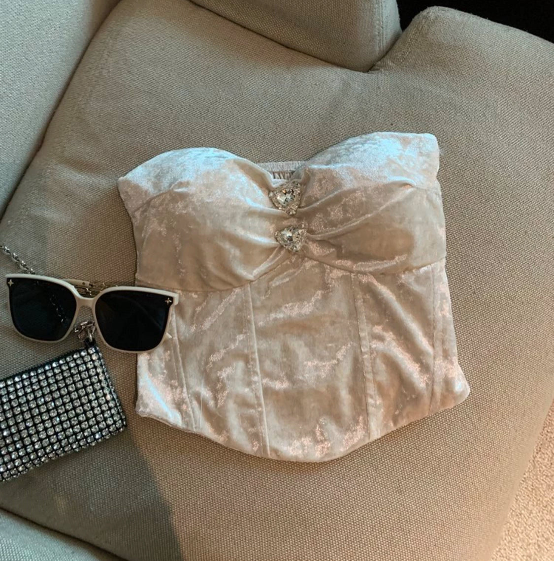 Fancy top white