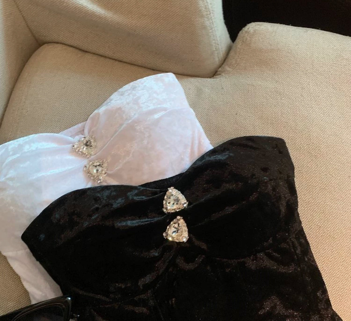 Fancy top black