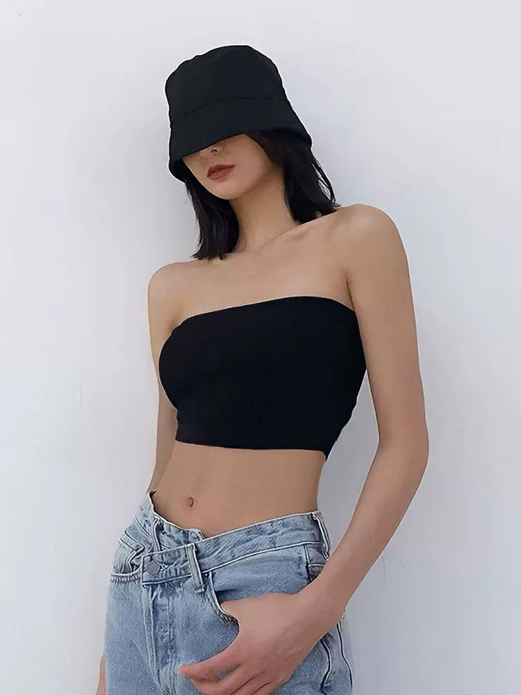 Bandeau top black