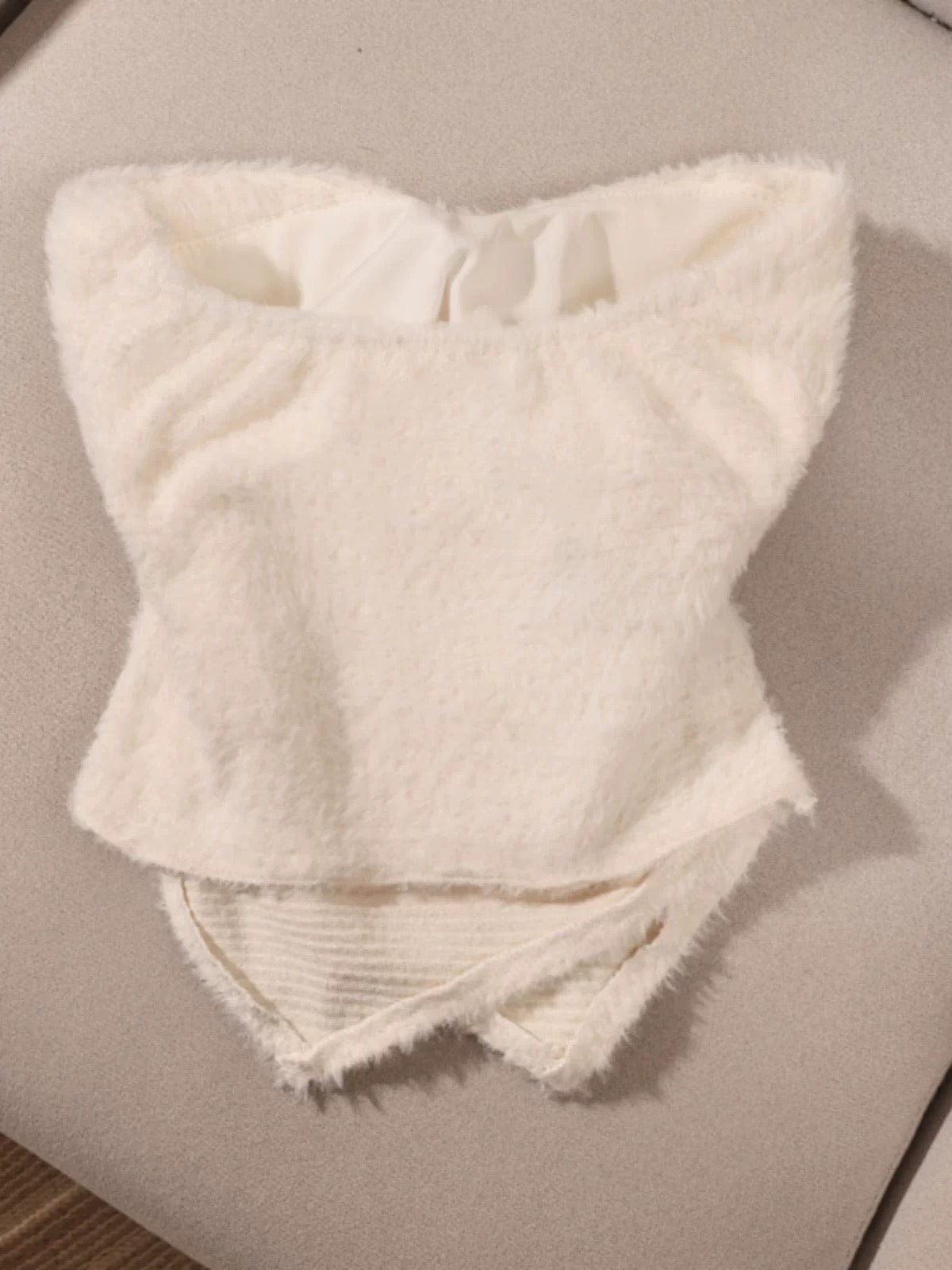 Plush tube top