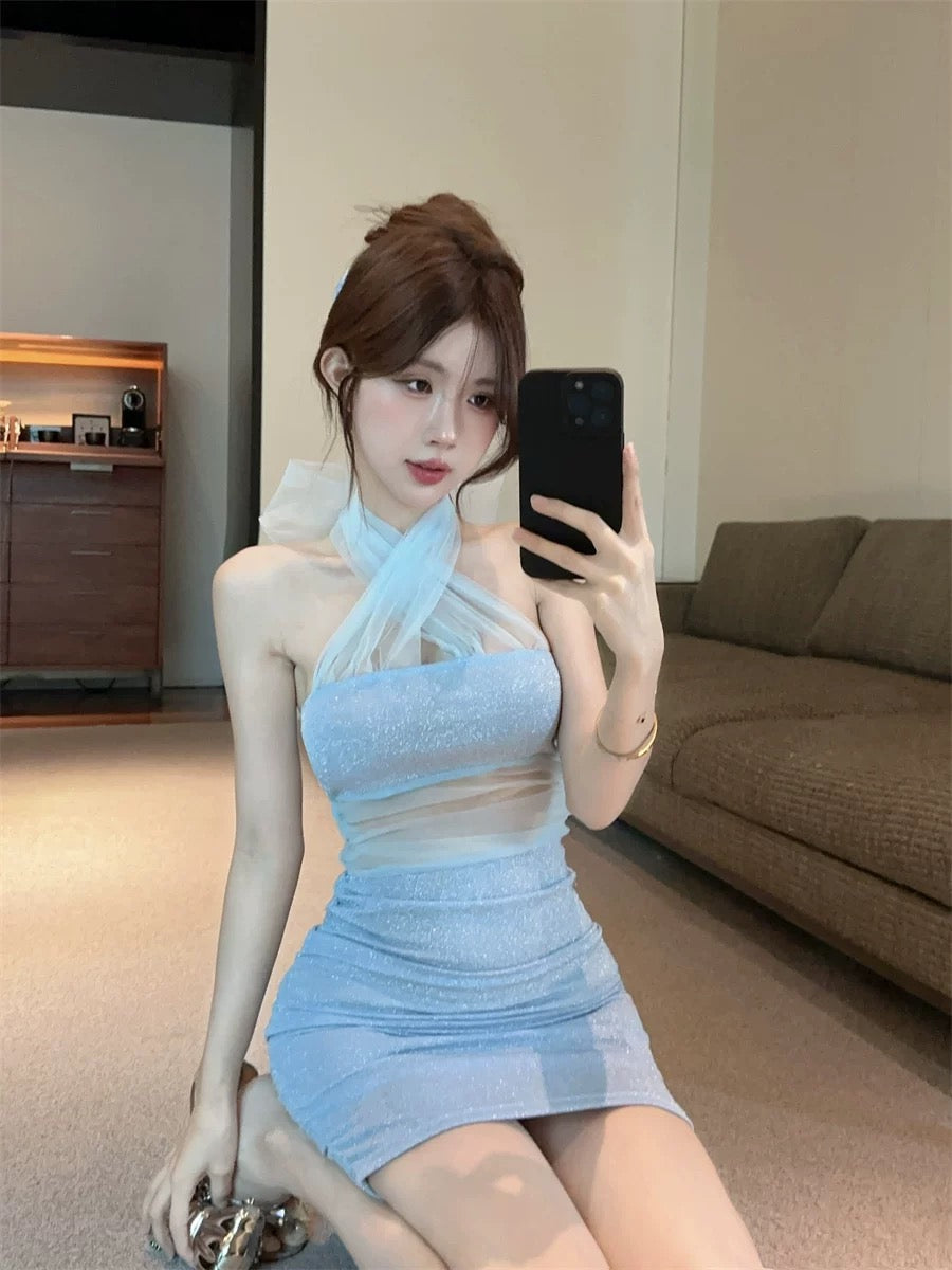 Light blue sparkly dress