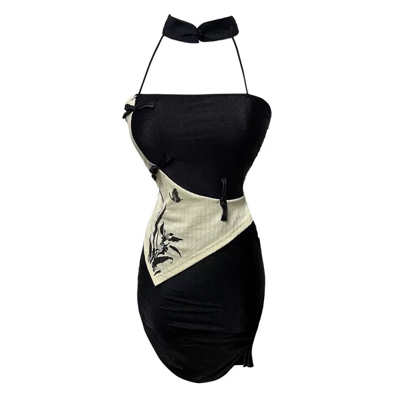 Chinese style mini dress